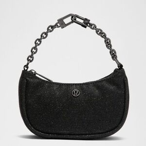 NWTS Lululemon nano glitter black bag